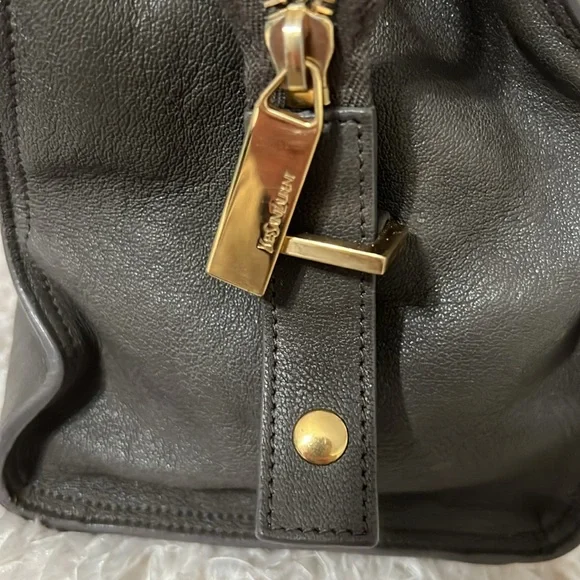 YSL Cabas Bold Y Grey Bag - Picture 13 of 17